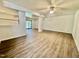 Bright basement with modern flooring and sliding doors for outdoor access at 101 Creekside Dr, Selma, NC 27576