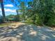 View of driveway surrounded by lush greenery and beautiful landscaping at 101 Painted Rock Ct, Garner, NC 27529