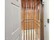 Interior view of the elevator showcasing oak wood paneling at 101 Painted Rock Ct, Garner, NC 27529