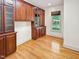 Office space with custom built-in cabinets, hardwood floors, and a window at 101 Painted Rock Ct, Garner, NC 27529