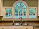 Kitchen sink with garden window providing natural light and views of the outdoors at 105 Abbotsford Ct, Durham, NC 27712