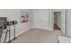 Bedroom features neutral walls, carpeted floors, and a window with blinds at 120 Silver Bluff St, Holly Springs, NC 27540