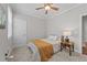 Charming bedroom with a ceiling fan and cozy decor at 120 Silver Bluff St, Holly Springs, NC 27540