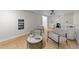 Finished basement with a stylish media console, comfortable seating, and modern decor at 1600 Pineview St, Raleigh, NC 27608