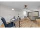 Finished basement with a home theatre setup, desk, and comfortable seating for entertaining at 1600 Pineview St, Raleigh, NC 27608