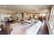 Open concept living space featuring a dining room, living room, and modern kitchen at 1880 Woodall Crest Dr, Apex, NC 27502