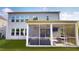 Relax on the screened porch with fan and tv at 1880 Woodall Crest Dr, Apex, NC 27502