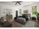 Beautifully staged room exhibiting natural light and wood flooring at 205 Gentry St, Roxboro, NC 27573