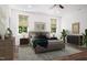 Stylishly furnished bedroom featuring neutral tones and natural light at 205 Gentry St, Roxboro, NC 27573
