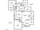 Detailed floor plan showcasing the layout of this home, including the living spaces and bedrooms, with dimensions listed at 2613 Sweet Gum Dr, Hillsborough, NC 27278