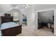 Bedroom featuring comfortable bed, closet, and natural lighting at 3573 Northern Estates Cir, Rocky Mount, NC 27804