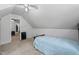 Bedroom featuring comfortable bed, ceiling fan, closet, and natural lighting at 3573 Northern Estates Cir, Rocky Mount, NC 27804