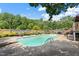 Backyard with a swimming pool, a deck, outdoor seating, and lounge chairs at 3573 Northern Estates Cir, Rocky Mount, NC 27804