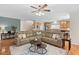 The living room flows into an open kitchen, creating a seamless space for entertaining and everyday living at 3806 Stoneybrook Dr, Durham, NC 27705
