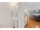 The powder room is conveniently located near the entryway and living areas at 3806 Stoneybrook Dr, Durham, NC 27705