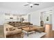 Expansive open-concept floor plan with a living room and kitchen area at 5148 Glen Creek Trl, Garner, NC 27529