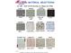Material selections for Adams Homes showcasing various stone, siding, cabinet and flooring options at 55 Shoreline Dr, Lillington, NC 27546