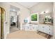 Bright bathroom with bathtub, vanity and plenty of natural light at 7529 Tynewind Dr, Wake Forest, NC 27587