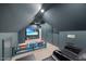 Home theater room featuring plush seating, a large screen, and a cozy atmosphere at 7529 Tynewind Dr, Wake Forest, NC 27587