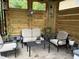 Relaxing outdoor patio featuring comfortable seating and stylish accents, perfect for enjoying the outdoors at 917 Widewaters Pkwy, Knightdale, NC 27545