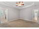 Bedroom with ceiling fan and en suite bathroom at 175 Georgetown Woods Dr, Youngsville, NC 27596