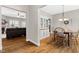 Open-concept view of the dining area, seamlessly connecting to the living room at 20 Kola Nut, Smithfield, NC 27577