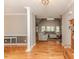 Spacious living room with hardwood floors and an open layout at 26 Shadymont Dr, Pittsboro, NC 27312