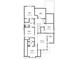 Second-floor plan featuring bedrooms, bathrooms, attic storage, and an open loft, with dimensions included at 308 Mulberry St, Raleigh, NC 27604