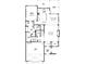 Detailed first-floor plan showcasing the gourmet kitchen, Primary bedroom, and a spacious great room layout at 308 Mulberry St, Raleigh, NC 27604