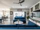 Open-concept living area connecting the kitchen, dining, and living spaces with lots of natural light at 3441 Jordan Shires Dr, New Hill, NC 27562