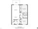 Detailed floor plan showcases the layout of this one-story condo with spacious rooms at 550 Pine Ridge Pl, Raleigh, NC 27609