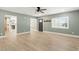Bright, open living area with neutral paint, recessed lighting, and natural light at 7722 Nc 27, Lillington, NC 27546