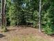 Landscaped backyard features mature trees and natural wooded beauty at 106 Dodge Ln, Smithfield, NC 27577