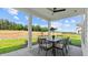 Enjoy the natural views from the covered patio complete with a table and chairs and lots of space for entertaining at 134 Favored Avenue, Sanford, NC 27330