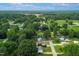 Aerial view of a community of homes amidst lush greenery, showcasing a suburban residential neighborhood at 306 Mitchell Ave, Franklinton, NC 27525