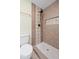 Walk in Shower with patterned tile at 3863 Avents Ferry Rd, Sanford, NC 27330