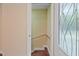 Entryway featuring hardwood floors and a decorative glass front door at 3863 Avents Ferry Rd, Sanford, NC 27330