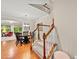 Dining room with stairs leading to living room at 449 Christian Creek Pl, Cary, NC 27519