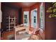 Inviting home office featuring stylish desk, natural light, and calming color palette at 6701 Green Hollow Ct, Wake Forest, NC 27587