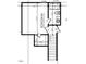 Floor plan showing layout of upstairs bedroom and bathroom above the garage at 107 Viola Ln, Franklinton, NC 27525