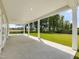 The covered patio is perfect for relaxing and enjoying the outdoors at 323 Flourishing Street, Sanford, NC 27330