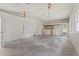Spacious garage provides parking and features workspace with bright light at 545 Barnette Rd, Louisburg, NC 27549