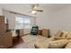 Functional home office with a desk, chair, and plenty of natural light at 4014 White Kestrel Dr, Raleigh, NC 27616