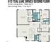 Second floor plan of 812 Teal Lake Drives with gross living area 3464 sq ft at 812 Teal Lake Dr, Holly Springs, NC 27540