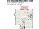 First floor plan of 812 Teal Lake Drives with gross living area 3464 sq ft at 812 Teal Lake Dr, Holly Springs, NC 27540