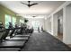 Well-equipped gym with modern treadmills, exercise bikes, and sleek design at 194 Aspen Ave, Pittsboro, NC 27312