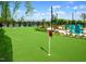 Practice your short game on the community putting green with synthetic turf at 194 Aspen Ave, Pittsboro, NC 27312