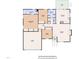 House floor plan showing the location of the bedrooms, bathrooms, kitchen, and garage at 2003 Zbonack Ct, Creedmoor, NC 27522