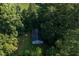 Aerial view of shed with dense surrounding trees at 3603 Grimes Ave, Durham, NC 27703