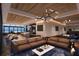 Elegant lounge featuring plush sofas, chic lighting, and scenic city views at 400 W Main St # 2010, Durham, NC 27701